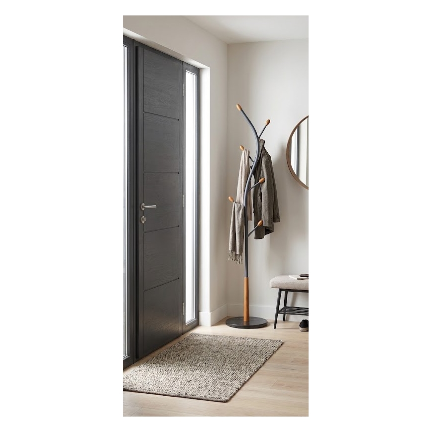 Pastatomas drabužių stovas STILE 186x38 cm juodas