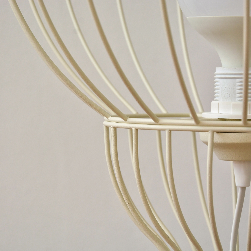 Pastatomas šviestuvas MERCURE 1xE27/15W/230V kreminės spalvos