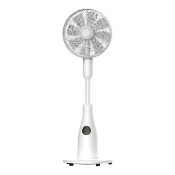 Pastatomas ventiliatorius su rūko efektu 50W/230V Ø 40 cm baltas + nuotolinis valdymas