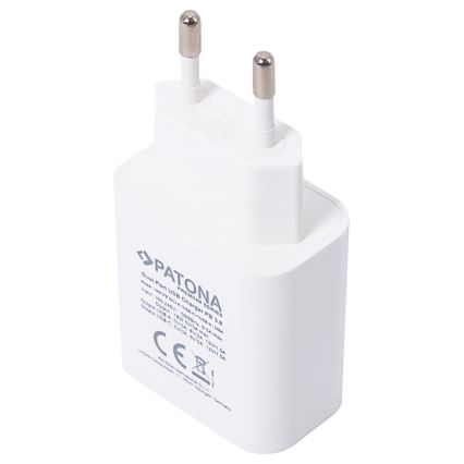 PATONA - Adapteris su USB ir USB-C išvestimi 18W Maitinimo tiekimas