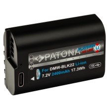 PATONA - Akumuliatorius Panasonic DMW-BLK22 2400mAh Li-Ion Platinum USB-C įkrovimas