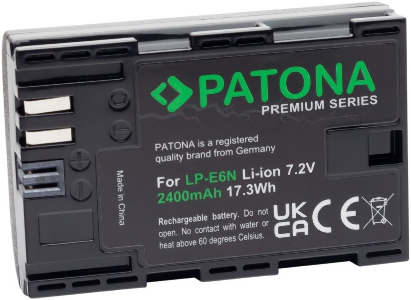PATONA – Baterija Canon LP-E6N 2400mAh Li-Ion Premium 80D