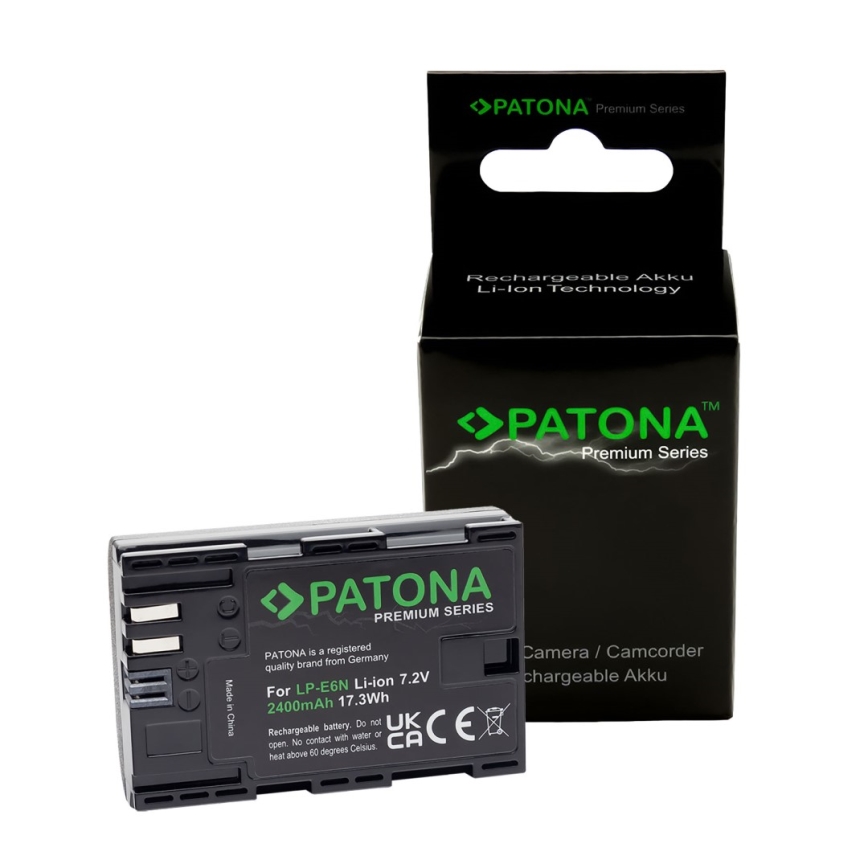 PATONA – Baterija Canon LP-E6N 2400mAh Li-Ion Premium 80D