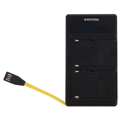 PATONA - Dvigubas įkroviklis Sony NP-F970/F960/F950 USB