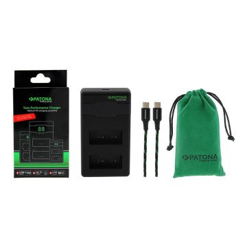 PATONA - Greitasis įkroviklis Dual Fuji NP-W126 + USB-C laidas 0,6 m