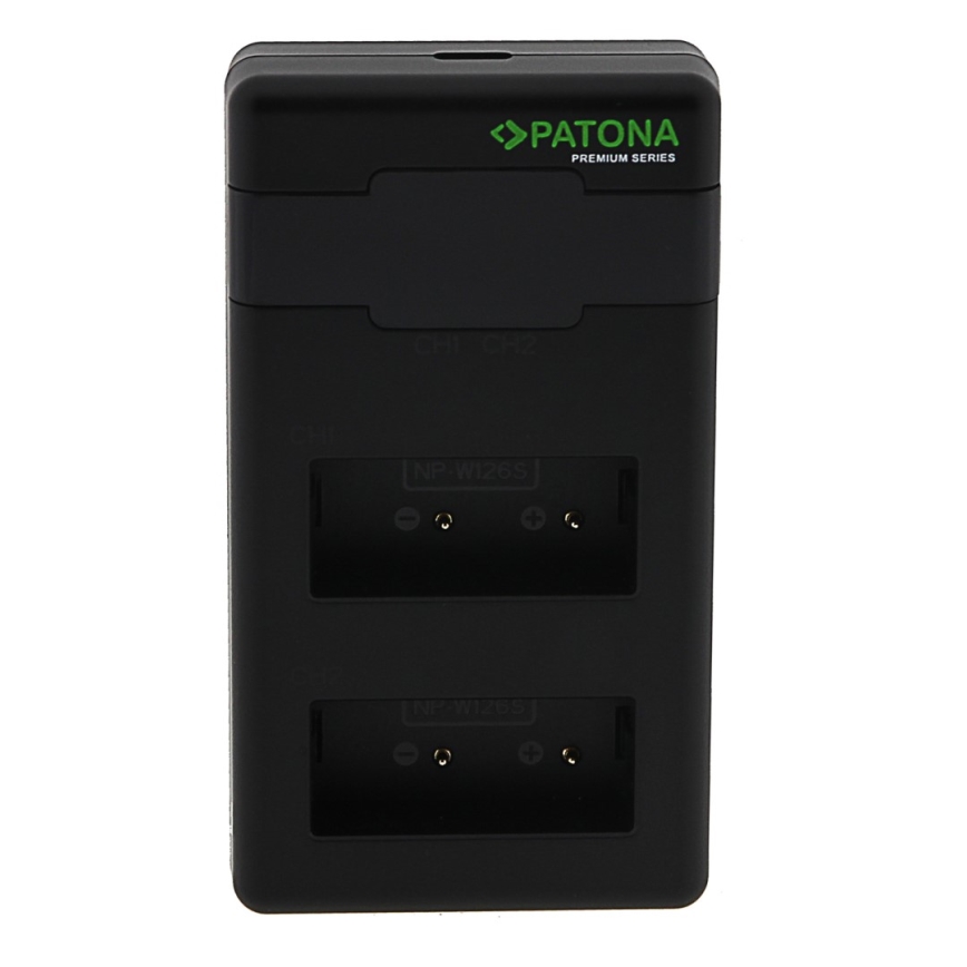 PATONA - Greitasis įkroviklis Dual Fuji NP-W126 + USB-C laidas 0,6 m