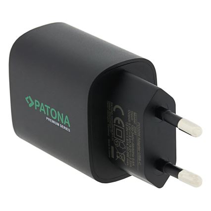 PATONA - Įkrovimo adapteris USB-C Power delivery 20W/230V juoda