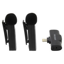 PATONA - KOMPLEKTAS 2x Belaidis mikrofonas su segtuku skirtas iPhone USB-C 5V