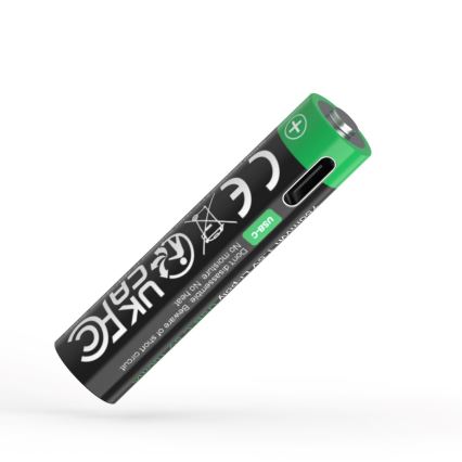 PATONA - KOMPLEKTAS 4x Akumuliatorius AAA/LR03 Li-Pol 500mAh 1,5V Su USB-C įkrovimas