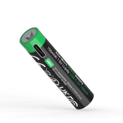 PATONA - KOMPLEKTAS 4x Akumuliatorius AAA/LR03 Li-Pol 500mAh 1,5V Su USB-C įkrovimas