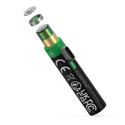 PATONA - KOMPLEKTAS 4x Akumuliatorius AAA/LR03 Li-Pol 500mAh 1,5V Su USB-C įkrovimas