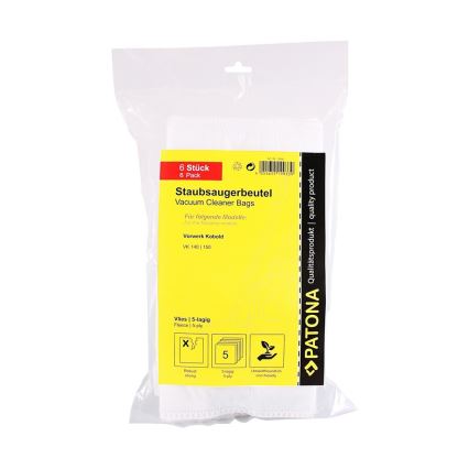PATONA - Maišai dulkių siurbliui Vorwerk Kobold VK140/VK150 - 6 vienetai