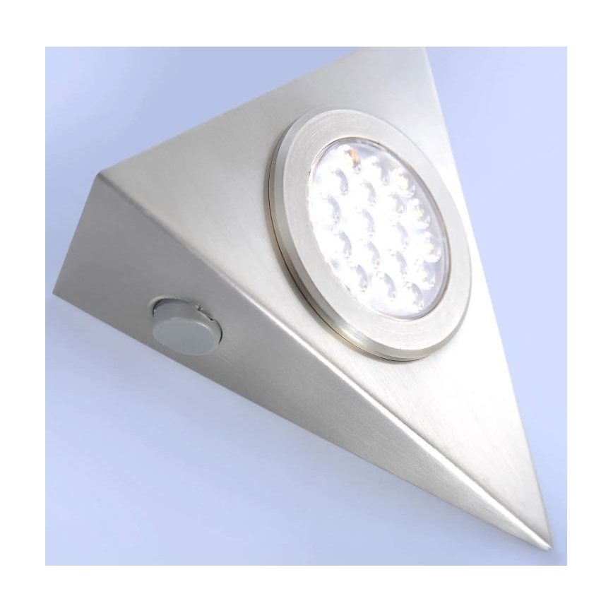 Paul Neuhaus 1119-55-3 - RINKINYS 3x LED Baldų apšvietimas su jutikliu  HELENA LED/2,5W/230V