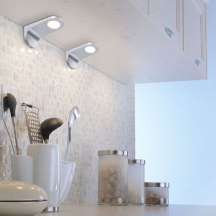 Paul Neuhaus 1157-21-2 - RINKINYS 2x LED Reguliuojamas baldų apšvietimas AMON LED/5,2W/230V