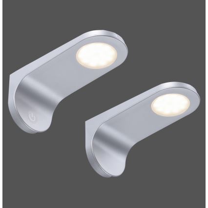 Paul Neuhaus 1157-21-2 - RINKINYS 2x LED Reguliuojamas baldų apšvietimas AMON LED/5,2W/230V