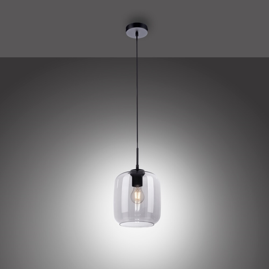 Paul Neuhaus 2002-25 - Pakabinamas sietynas SHITAKE 1xE27/10W/230V diametras 20 cm dūminis