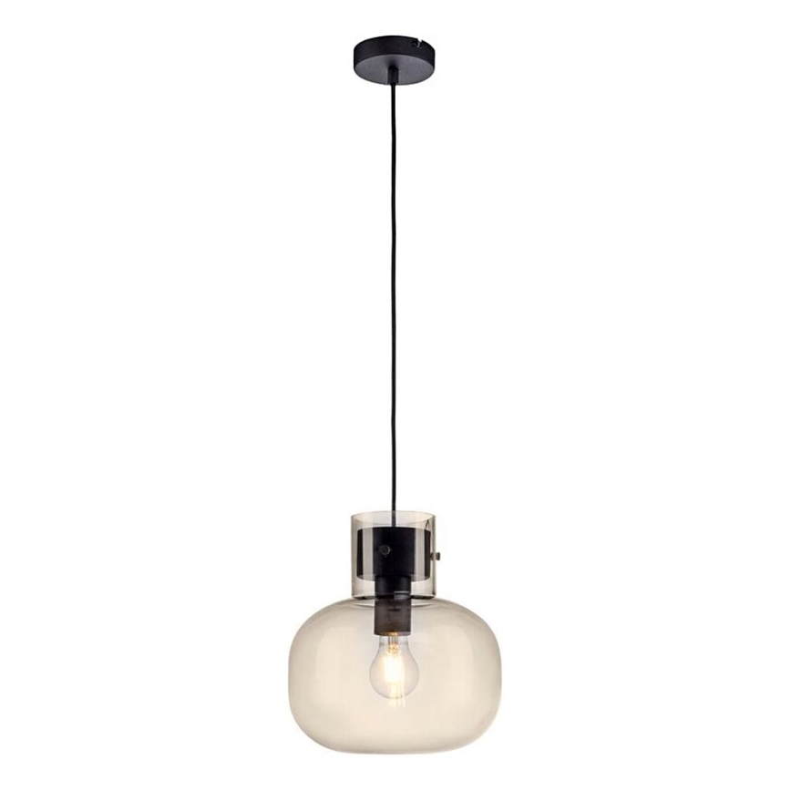 Paul Neuhaus 2003-27 - Pakabinamas sietynas SHITAKE 1xE27/10W/230V diametras 25 cm dūminis
