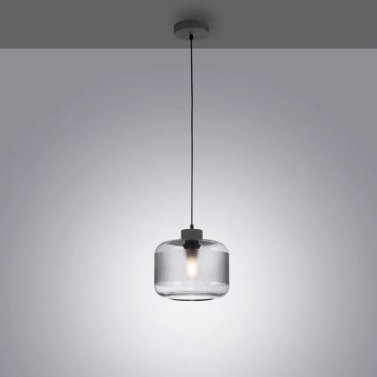 Paul Neuhaus 2005-25 - Pakabinamas sietynas BOLETUS 1xE27/10W/230V diametras 23,5 cm pilka
