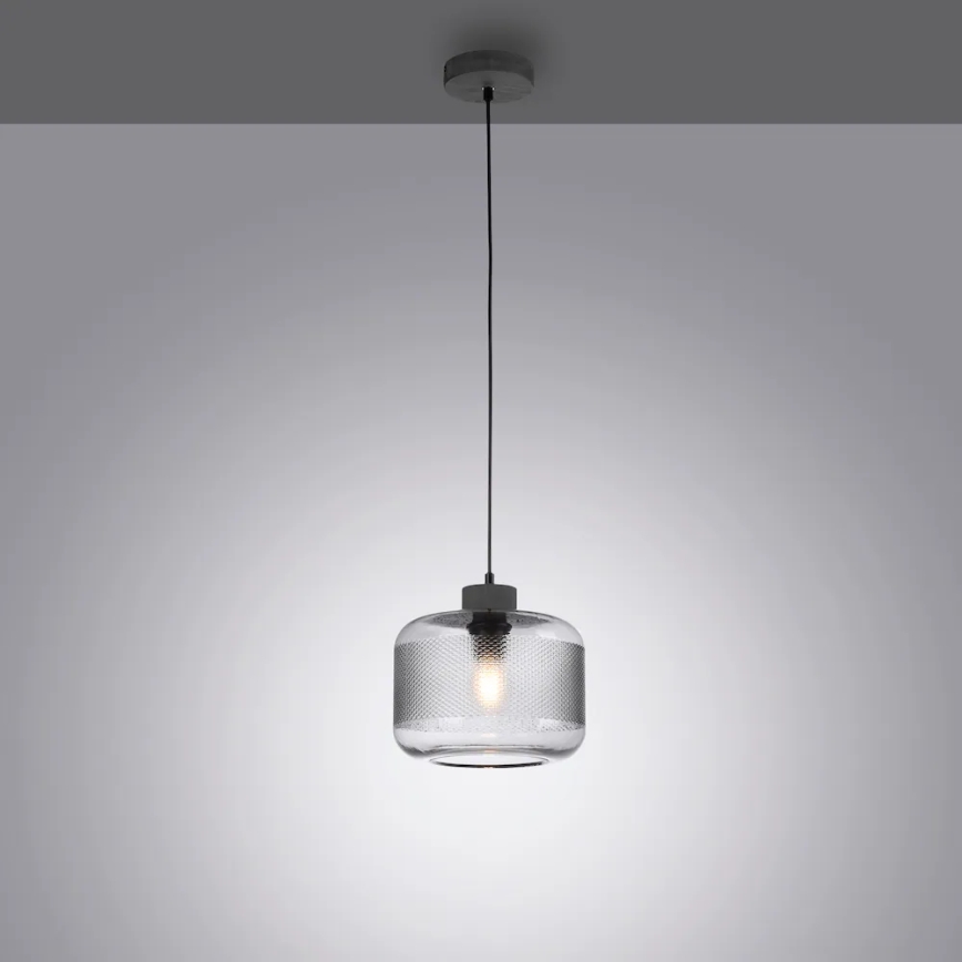 Paul Neuhaus 2005-25 - Pakabinamas sietynas BOLETUS 1xE27/10W/230V diametras 23,5 cm pilka