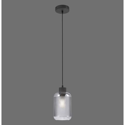 Paul Neuhaus 2006-25 - Pakabinamas sietynas BOLETUS 1xE27/10W/230V diametras 14 cm pilka