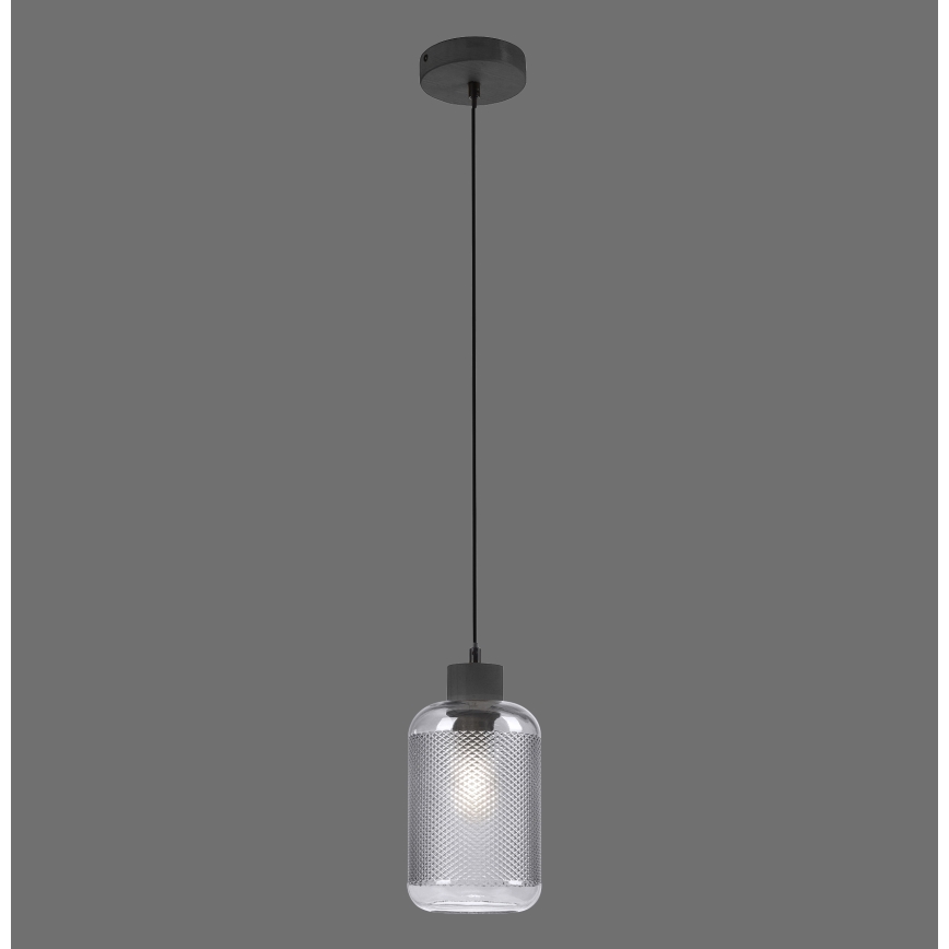 Paul Neuhaus 2006-25 - Pakabinamas sietynas BOLETUS 1xE27/10W/230V diametras 14 cm pilka