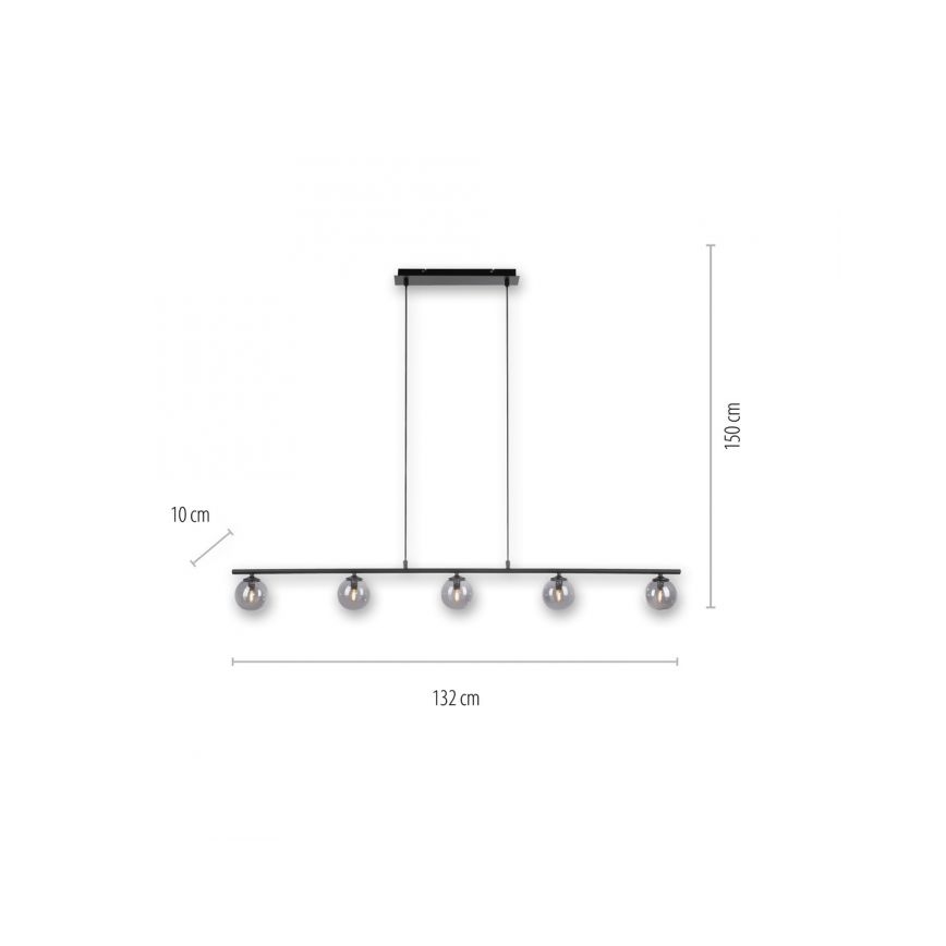 Paul Neuhaus 2026-18 - LED Pakabinamas sietynas WIDOW 5xG9/3W/230V