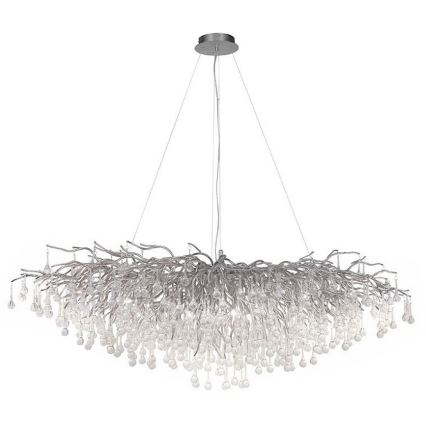 Paul Neuhaus 2031-55 - Pakabinamas sietynas ICICLE 15xG9/40W/230V 75x150 cm blizgus chromas