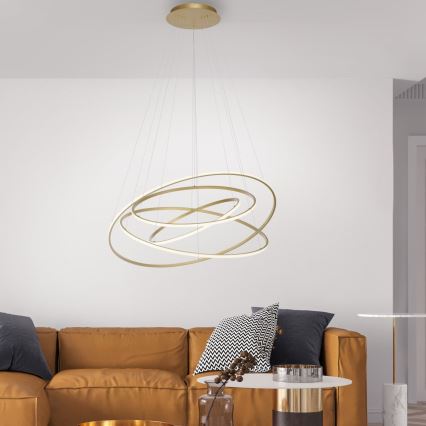 Paul Neuhaus 2124-60 - LED Reguliuojamas pakabinamas sietynas TESSARA LED/97W/230V 2700-5000K + nuotolinio valdymo pultas