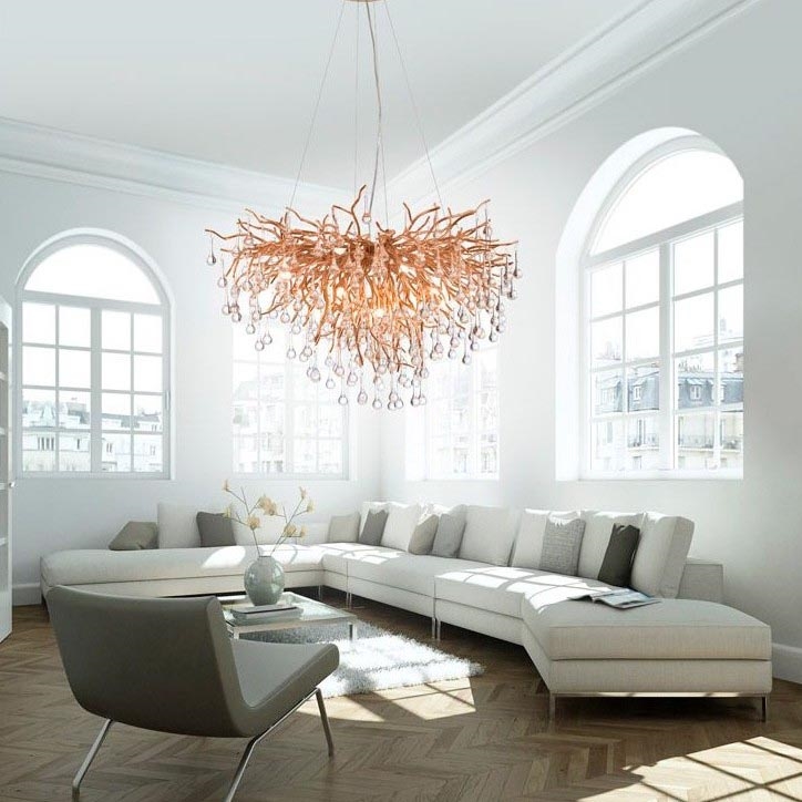 Paul Neuhaus 2192-11 - Pakabinamas sietynas ICICLE 10xG9/40W/230V 50x100 cm žalvaris