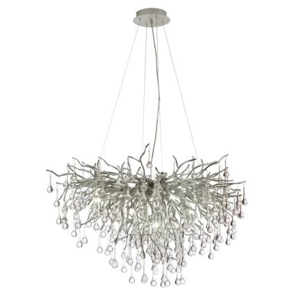 Paul Neuhaus 2192-55 - Pakabinamas sietynas ICICLE 10xG9/40W/230V 50x100 cm blizgus chromas