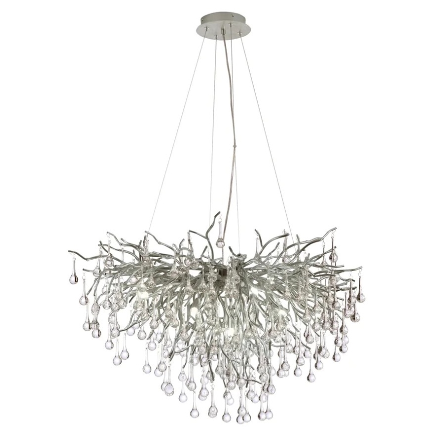 Paul Neuhaus 2192-55 - Pakabinamas sietynas ICICLE 10xG9/40W/230V 50x100 cm blizgus chromas
