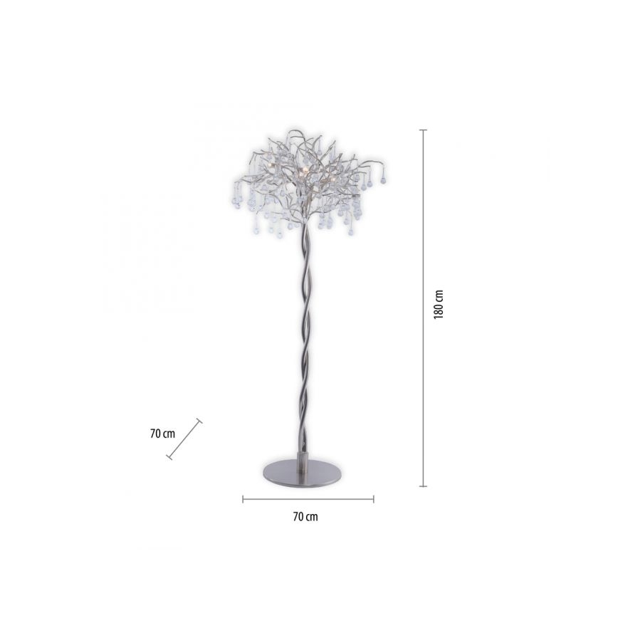 Paul Neuhaus 232-55 - Toršeras ICICLE 5xG9/40W230V blizgus chromas