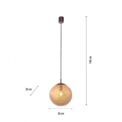 Paul Neuhaus 2420-48 - Pakabinamas sietynas GRETA 1xE27/60W/230V diametras 30 cm