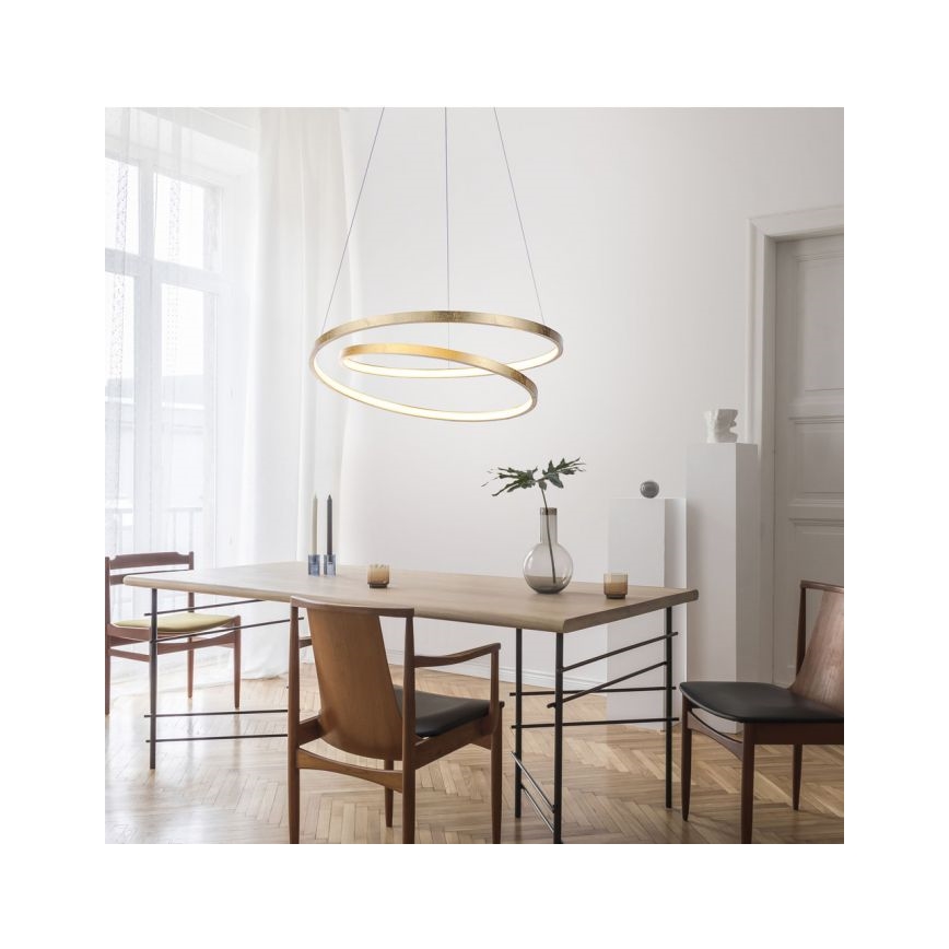 Paul Neuhaus 2472-12 - LED Reguliuojamas pakabinamas sietynas ROMAN LED/30W/230V aukso spalvos