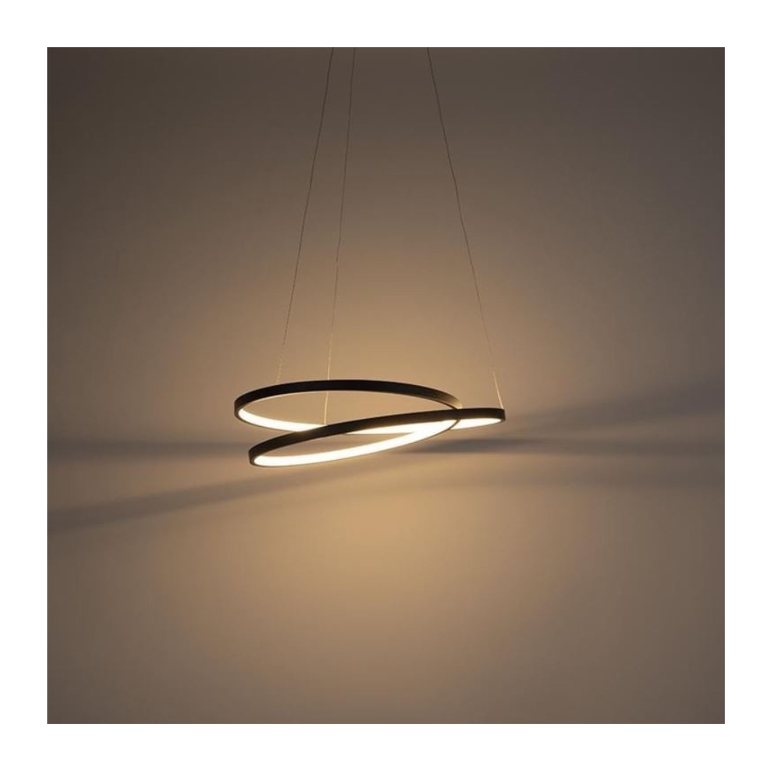 Paul Neuhaus 2472-18 - LED Reguliuojamas pakabinamas sietynas ROMAN LED/30W/230V juodas