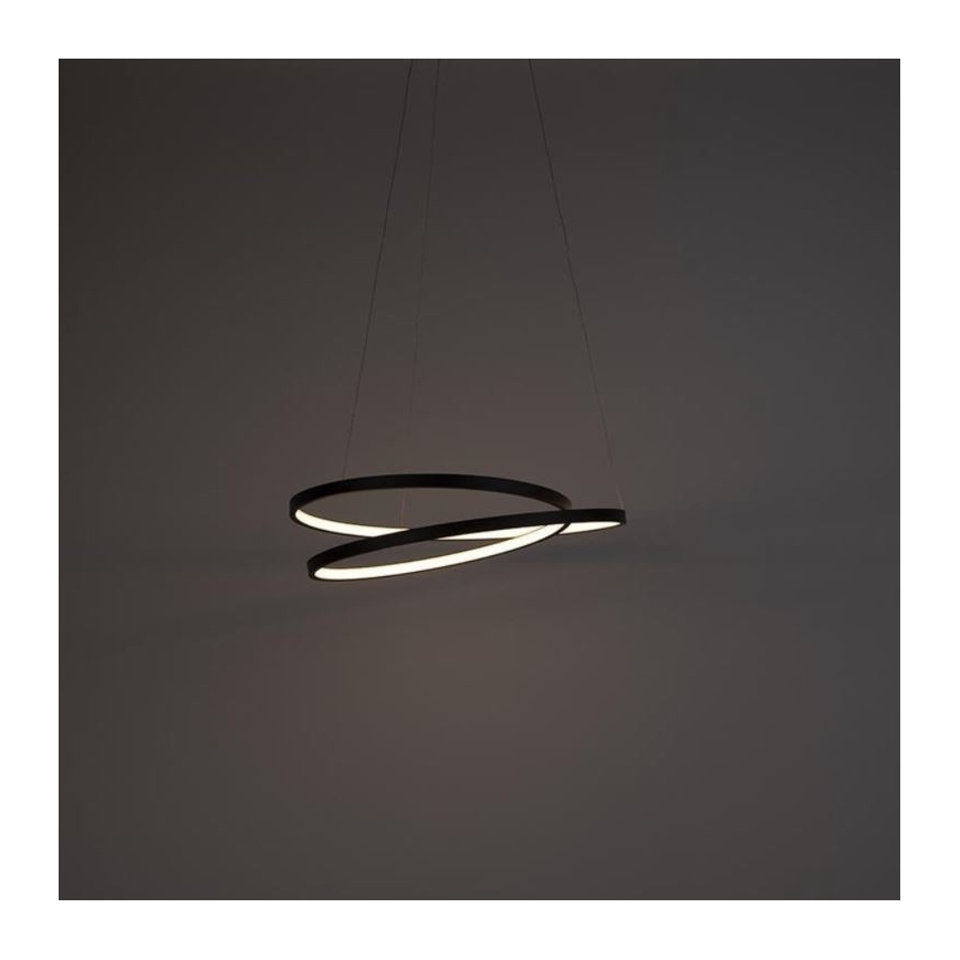 Paul Neuhaus 2472-18 - LED Reguliuojamas pakabinamas sietynas ROMAN LED/30W/230V juodas