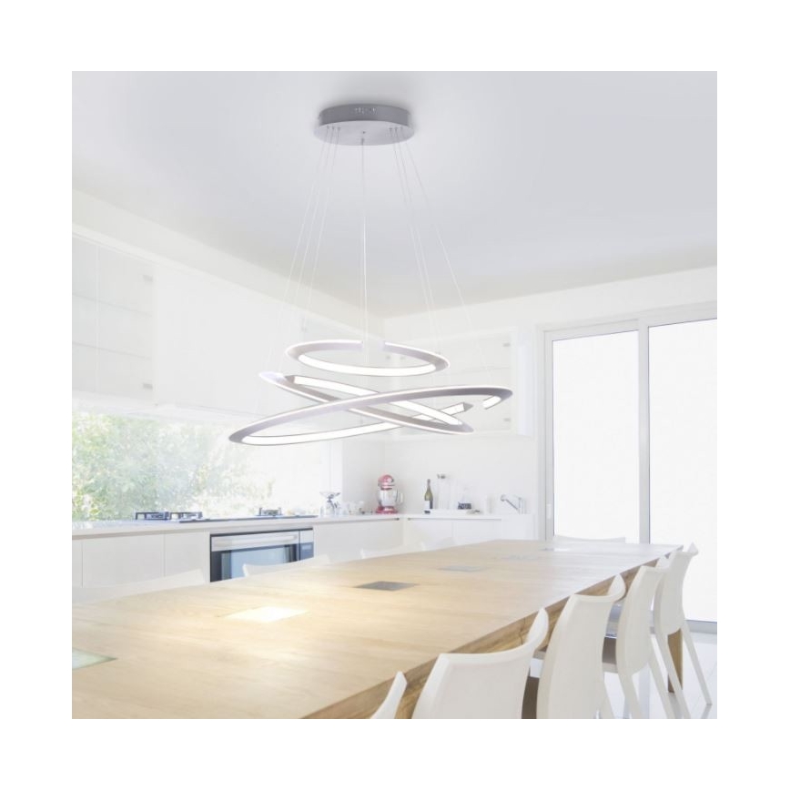 Paul Neuhaus 2493-55 - LED reguliuojamas pakabinamas šviestuvas ant laido ALESSA 3xLED/38W/230V + nuotolinis valdymas