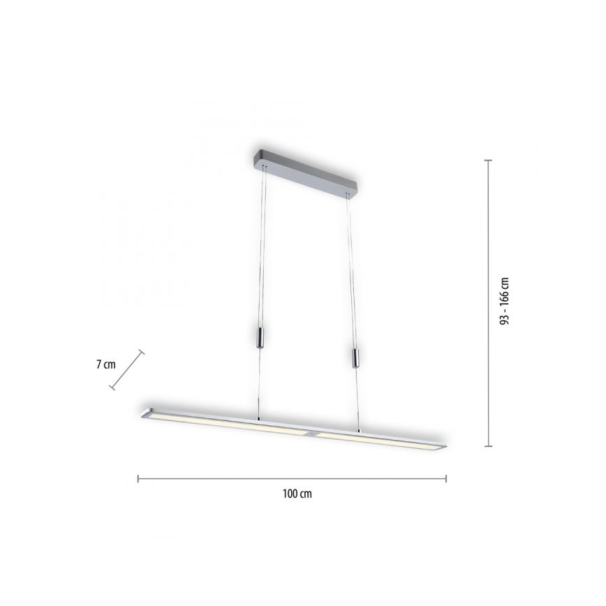 Paul Neuhaus 2565-95 - LED Reguliuojamas pakabinamas sietynas su jutikliu NIKA LED/35W/230V