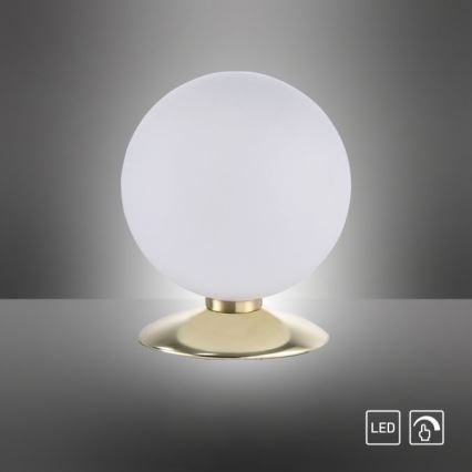 Paul Neuhaus 4013-60 - LED pritemdomas, liečiamas stalinis šviestuvas BUBBA 1xG9/3W/230V auksas