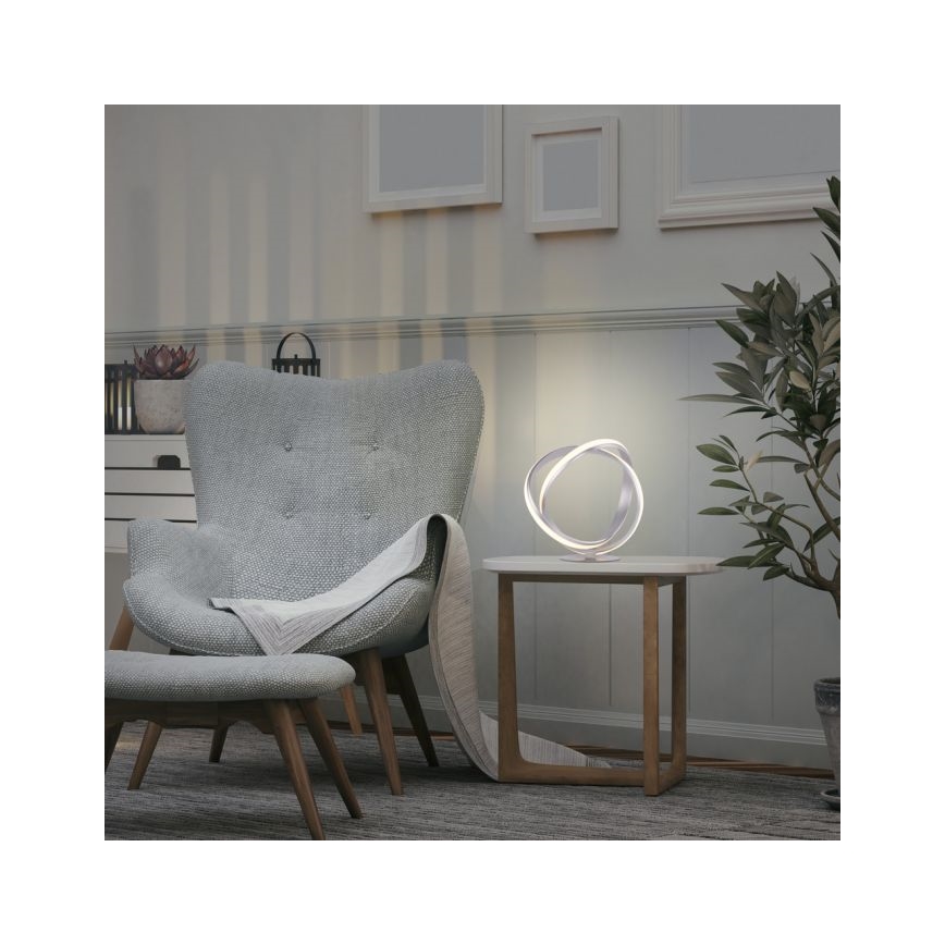 Paul Neuhaus 4531-55 - LED Reguliuojama stalinė lempa MELINDA LED/18W/230V matinis chromas