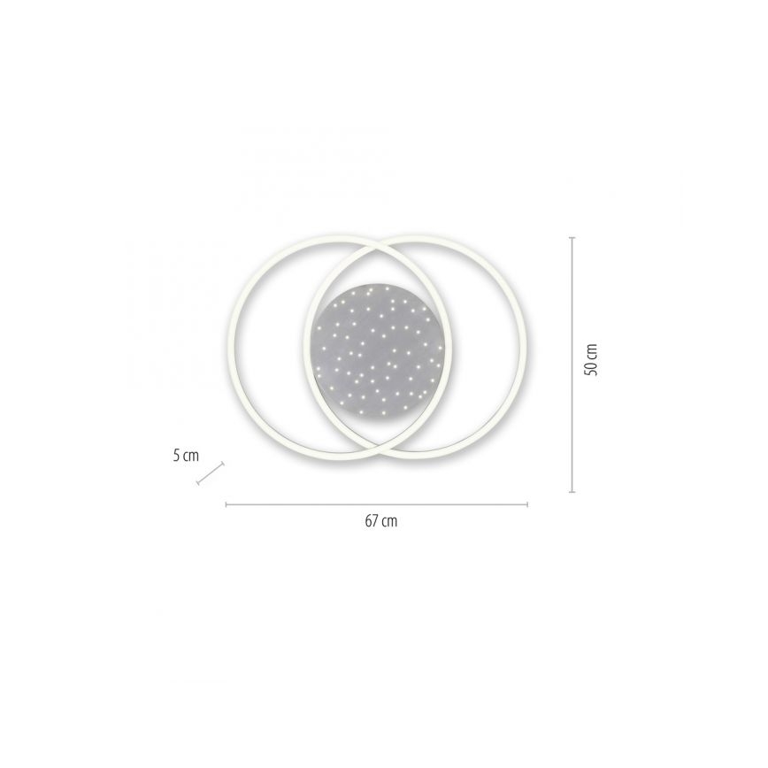 Paul Neuhaus 6025-55 - LED Reguliuojamas lubinis šviestuvas YUKI LED/48W/230V + VP