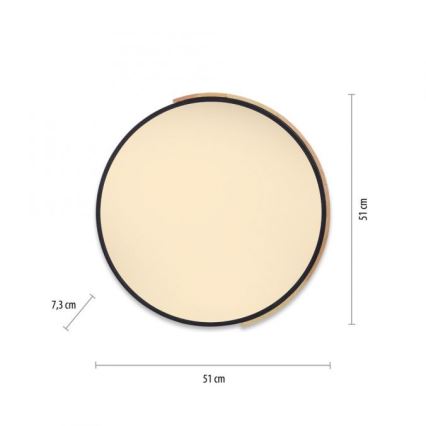 Paul Neuhaus 6071-18 - LED reguliuojamas lubų šviestuvas Q-PIATO LED/35W/230V skersmuo 51 cm 2700-5000K Wi-Fi + nuotolinis valdymas
