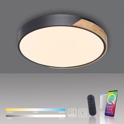 Paul Neuhaus 6071-18 - LED Pritemdomas lubinis šviestuvas Q-PIATO LED/35W/230V diametras 51 cm 2700-5000K Wi-Fi + nuotolinio valdymo pultas