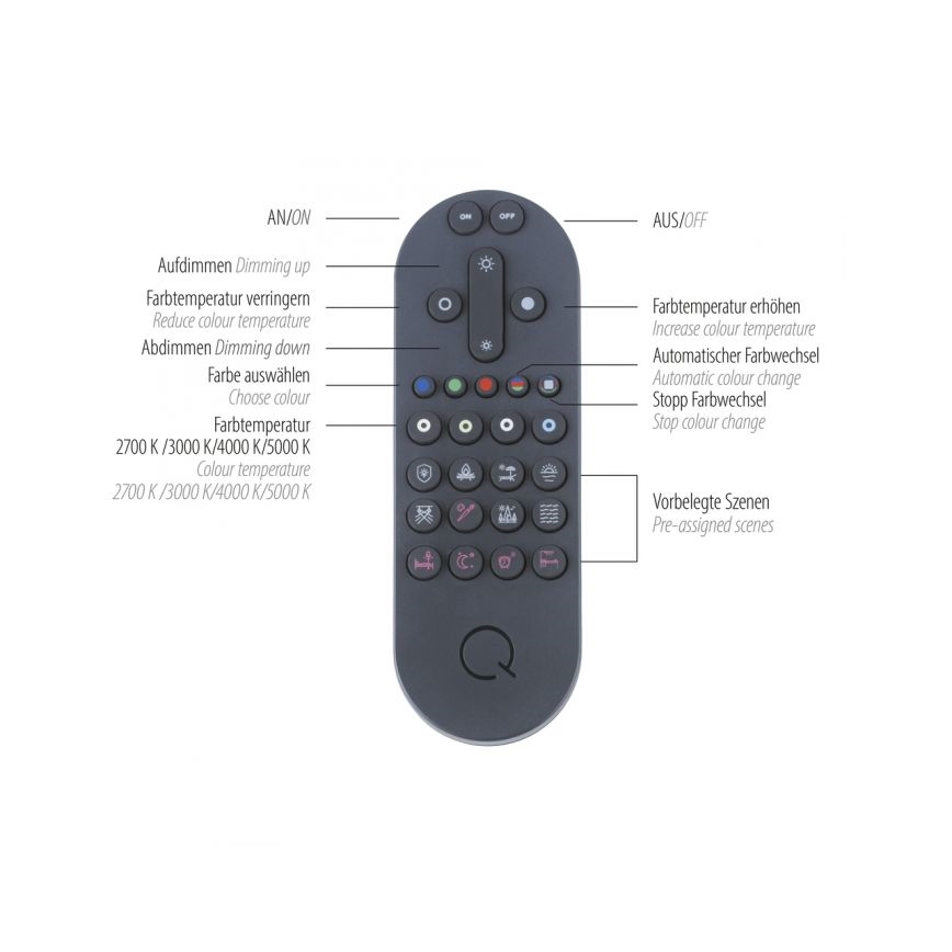 Paul Neuhaus 6071-18 - LED Pritemdomas lubinis šviestuvas Q-PIATO LED/35W/230V diametras 51 cm 2700-5000K Wi-Fi + nuotolinio valdymo pultas