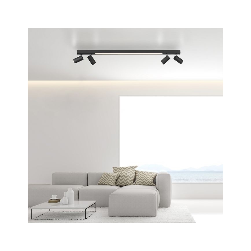 Paul Neuhaus 6121-13 - LED pritemdomas akcentinis apšvietimas PURE 4xLED/4W/230V + LED/9W 2700-5000K + nuotolinio valdymo pultas