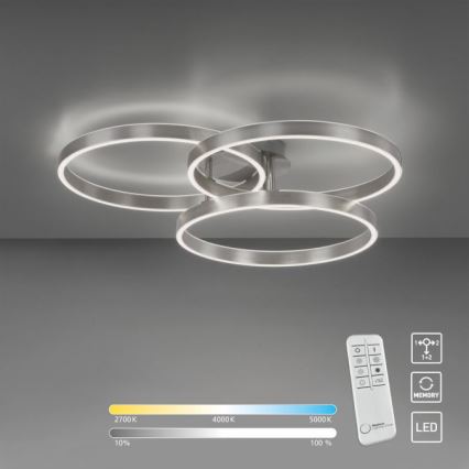 Paul Neuhaus 6233-55 - LED Pritemdomas lubinis šviestuvas PAAN LED/45,5W/230V 2700-5000K + nuotolinio valdymo pultas