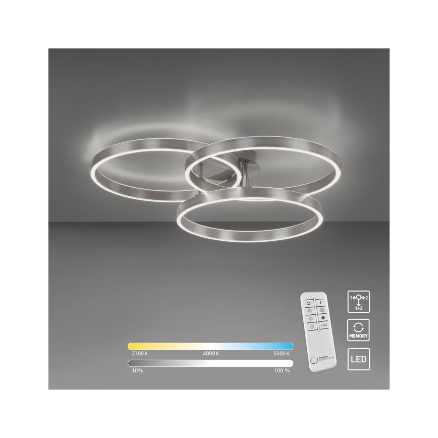 Paul Neuhaus 6233-55 - LED Pritemdomas lubinis šviestuvas PAAN LED/45,5W/230V 2700-5000K + nuotolinio valdymo pultas
