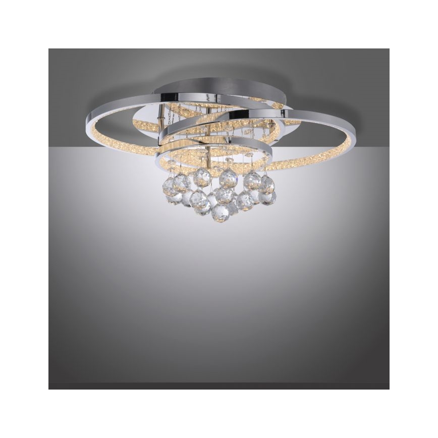 Paul Neuhaus 6267-17 - LED Pritemdomas lubinis šviestuvas ROTAZO LED/32W/230V diametras 45 cm blizgus chromas