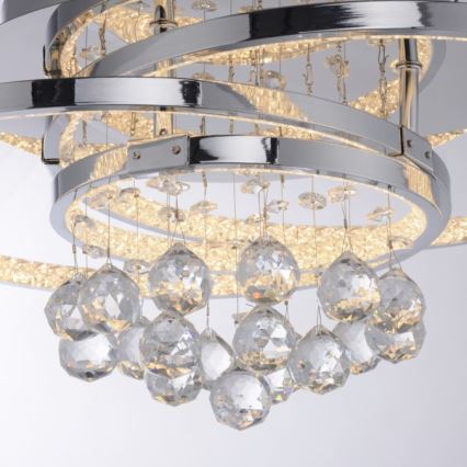 Paul Neuhaus 6267-17 - LED Pritemdomas lubinis šviestuvas ROTAZO LED/32W/230V diametras 45 cm blizgus chromas