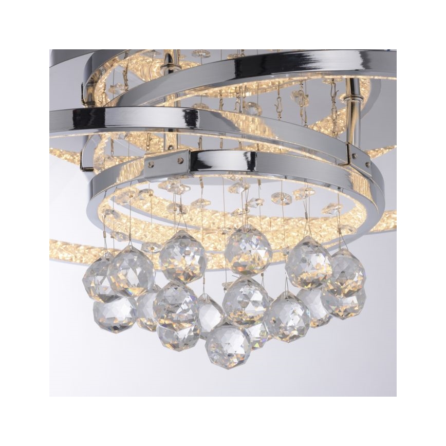 Paul Neuhaus 6267-17 - LED Pritemdomas lubinis šviestuvas ROTAZO LED/32W/230V diametras 45 cm blizgus chromas